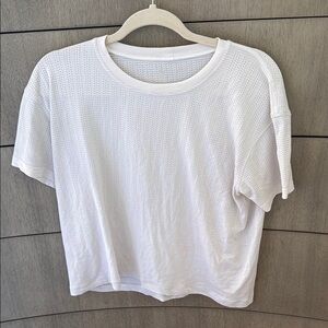 White Lululemon Mesh Tshirt size 10